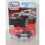 Auto World 1:64 Jeep Wrangler Sahara 2018 billet silver poly